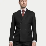 Мужской двубортный костюм Classic Black