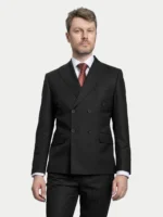Мужской двубортный костюм Classic Black