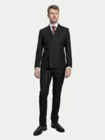 Мужской двубортный костюм Classic Black — изображение 2
