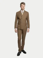 Мужской двубортный костюм Sand Beige — изображение 2
