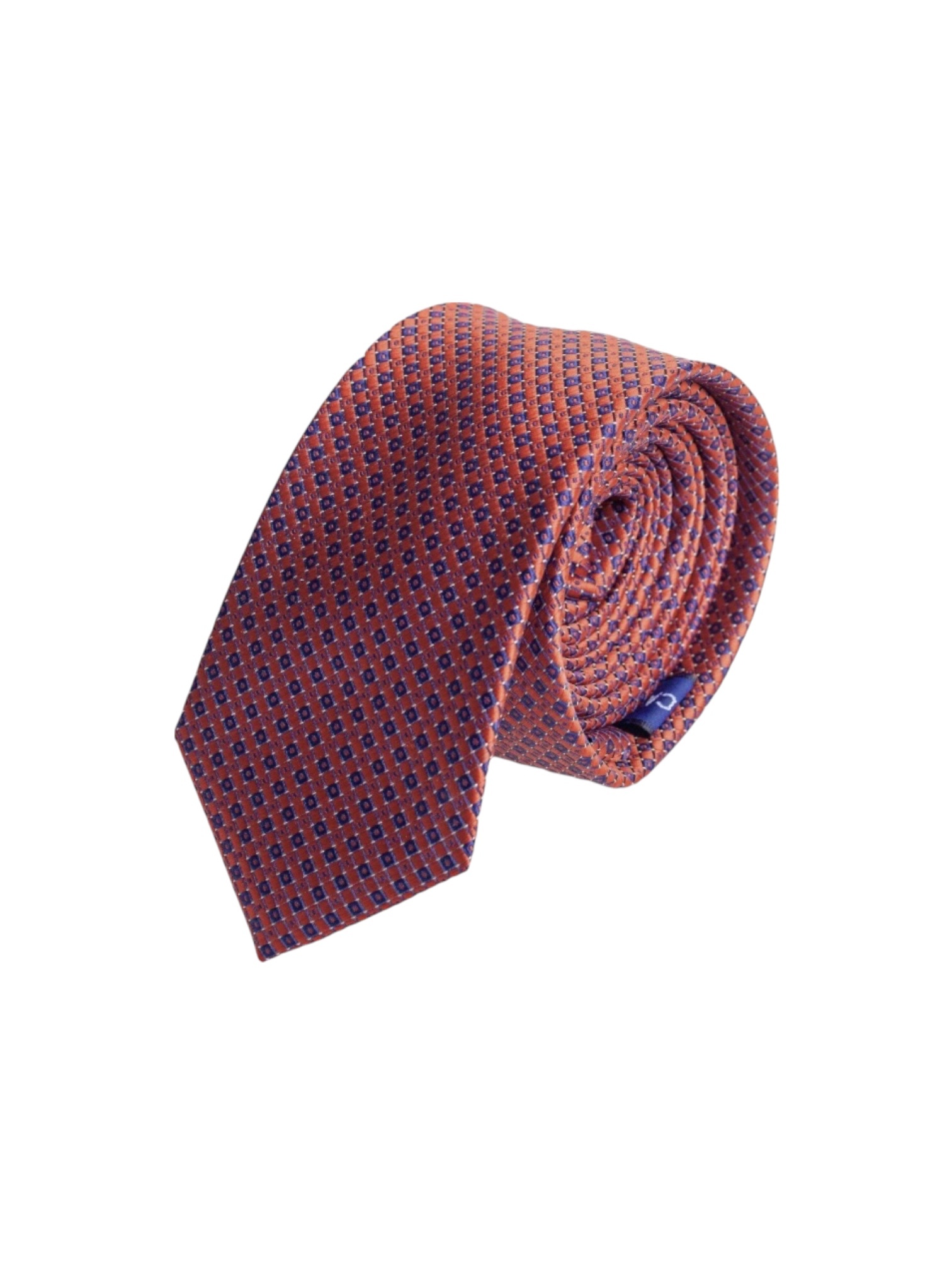 Галстук Terracotta & Navy Micro-Square Галстук Terracotta & Navy Micro-Square