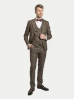 Мужской костюм-тройка Charcoal Heritage Plaid — изображение 2