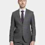 Мужской костюм-двойка Grey Micro-Pattern