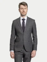 Мужской костюм-двойка Grey Micro-Pattern