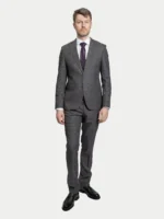 Мужской костюм-двойка Grey Micro-Pattern — изображение 2
