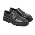 Мужские кожаные туфли-монки Total Black