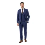 Мужской костюм-тройка Classic Blue Check — изображение 2
