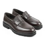 Мужские кожаные лоферы Grain Brown